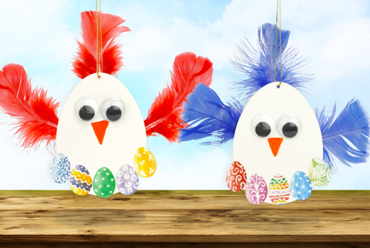 Hanging Easter Chickens - 2 - DIY Easter Crafts - 10doigts.com - DIY Easter Crafts - 10doigts.fr - 2