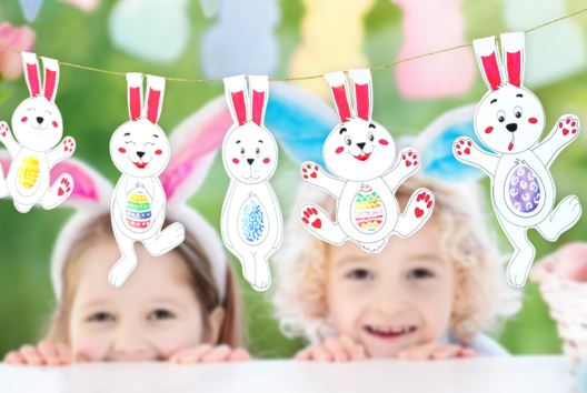 Easter Bunny Garland - 1 - DIY Easter Crafts - 10doigts.com - DIY Easter Crafts - 10doigts.fr