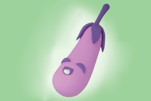 Modeling Clay Eggplant - 1 - Modeling Crafts - 10doigts.com - Modeling Crafts - 10doigts.fr