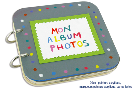 Wooden Photo Album with 5 Pages - 0 - DIY Home Decor Crafts - 10doigts.com - Handicrafts Home Decor DIY - 10doigts.fr