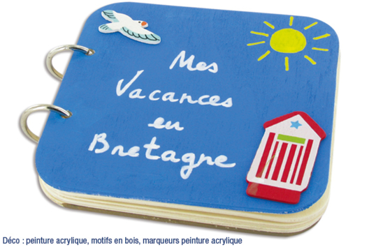 Wooden Photo Album "My Holidays in Brittany" - 0 - DIY Home Decor Crafts - 10doigts.com - Handicrafts Home Decor DIY - 10doigts.fr