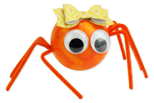 araña bola poliestireno halloween - Actividades manuales Halloween - 10doigts.fr - 2