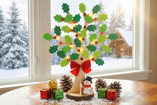 Christmas Tree (Holly) - 1 - Christmas Craft Activities - 10doigts.com - Christmas Craft Activities - 10doigts.fr