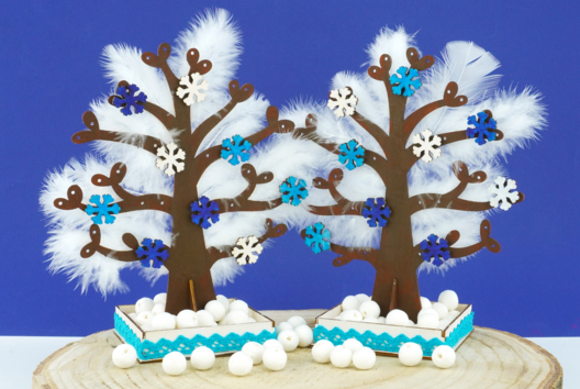 Winter Tree - 1 - Kids Crafts Winter - 10doigts.com - Kids Crafts Winter - 10doigts.fr
