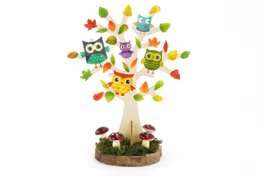 DIY Autumn Owl Tree for Kids - Autumn Crafts - 10doigts.fr
