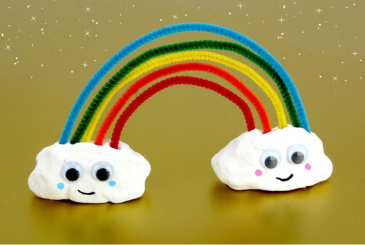 Rainbow Modeling Clay and Caterpillars - 1 - Modeling Crafts - 10doigts.com - Modeling Crafts - 10doigts.fr
