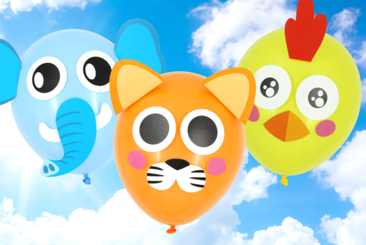 Funny Animal Balloons - 2 - Carnival, Mardi Gras Crafts - 10doigts.com - Carnival, Mardi Gras Crafts - 10doigts.fr - 2