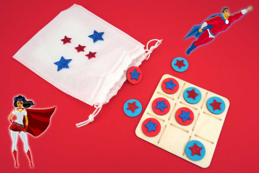 The Duel: Customizable Tic-Tac-Toe Game - 1 - Handicrafts Around Games to Enjoy Homemade Games - 10doigts.com - Handicrafts Around Games to Enjoy Homemade Games - 10doigts.fr