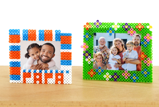 Manualidades Fiesta Padres Niños Marco Perlas Planchar - Manualidades día de la madre - 10doigts.fr - 2