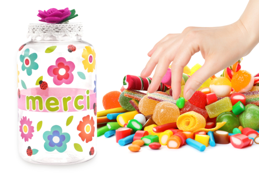 Candy Jar - 1 - Craft Activities for Teachers, ATSEM, AESH, Nannies... - 10doigts.com - Craft Activities for Teachers, ATSEM, AESH, Nannies... - 10doigts.fr