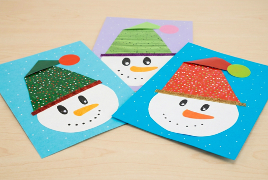 Snowman Collage - 3 - Christmas Character Crafts - 10doigts.com - Christmas Character Crafts - 10doigts.fr - 2
