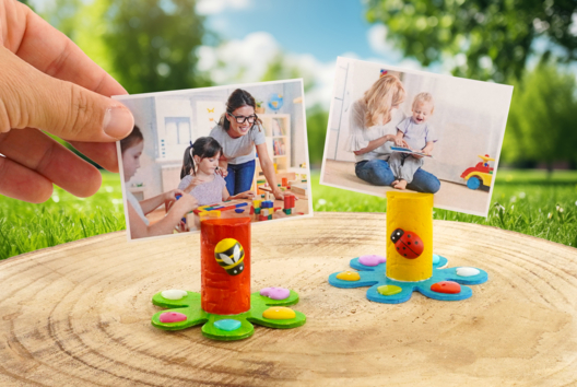 tapón para foto - Manualidades y regalos para maestras, maestros,  niñeras... - 10doigts.fr - 2