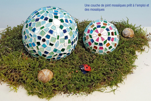 Bola de poliestireno y mosaicos - Actividades manuales de mosaicos - 10doigts.fr