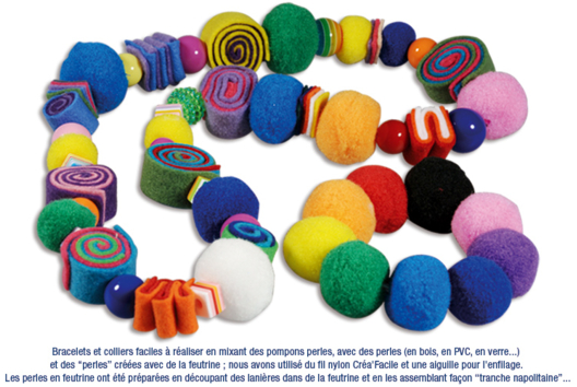 Pom Pom Bracelet - 0 - Handicrafts for Creating Your Jewelry - 10doigts.com - Handicrafts for Creating Your Jewelry - 10doigts.fr