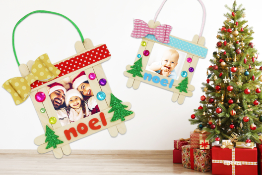 Manualidades Marco de Navidad Niño - Actividades manuales bricolajes - 10doigts.fr