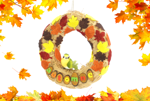 Manualidades Niño Otoño corona Pájaro Hojas - Actividades manuales Otoño - 10doigts.fr - 2