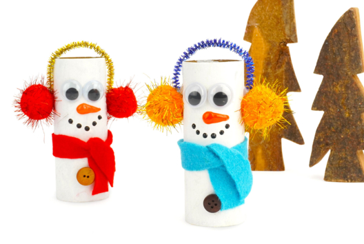 Manualidades para niños Navidad Muñeco de nieve - Actividades manuales personajes de Navidad - 10doigts.fr
