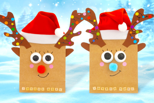 Manualidades Niño Navidad Reno Regalo - Actividades manuales bricolajes de Navidad - 10doigts.fr - 2