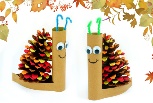 Pine Cone Snail - 3 - Autumn Crafts - 10doigts.com - Autumn Crafts - 10doigts.fr - 2