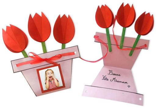 Flower Pot Card for Mother's Day - 1 - Mother's Day Crafts - 10doigts.com - Mother's Day Crafts - 10doigts.fr