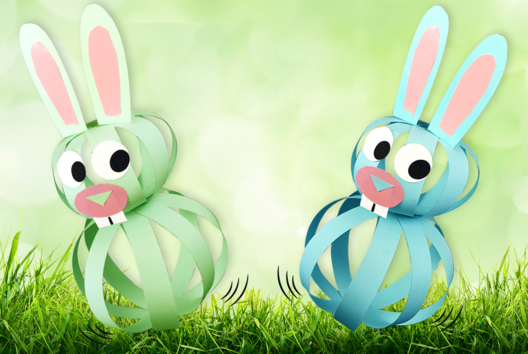 Bouncing Paper Bunnies - 2 - DIY Easter Crafts - 10doigts.com - DIY Easter Crafts - 10doigts.fr - 2
