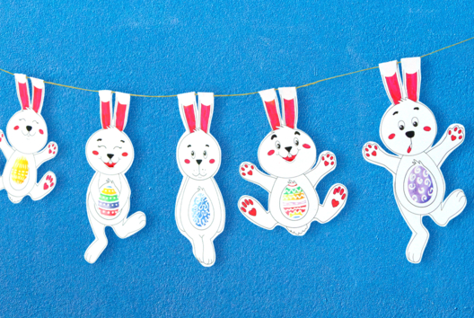 Easter Bunny Garland - 3 - DIY Easter Crafts - 10doigts.com - DIY Easter Crafts - 10doigts.fr - 2