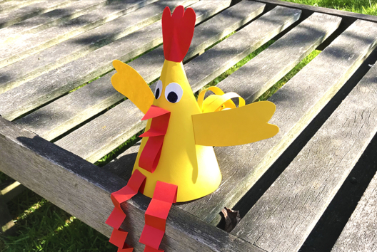 Easter Paper Chicken - 2 - DIY Easter Crafts - 10doigts.com - DIY Easter Crafts - 10doigts.fr