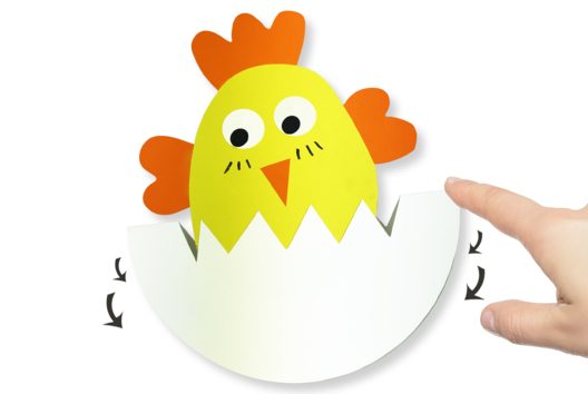 Rocking Chick - 1 - DIY Easter Crafts - 10doigts.com - DIY Easter Crafts - 10doigts.fr