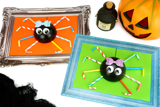 Manualidad de Halloween Paja Araña - Actividades manuales Halloween - 10doigts.fr - 2