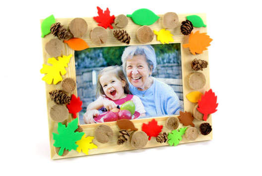 An Autumn-Themed Frame - 1 - DIY Home Decor Crafts - 10doigts.com - Handicrafts Home Decor DIY - 10doigts.fr