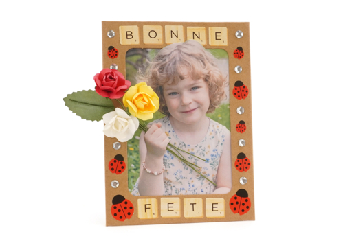 cadre DIY idée cadeau fête des mères - Manualidades día de la madre - 10doigts.fr - 2