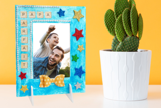 Father's Day Frame "Perfect Dad" - 1 - Father's Day Crafts - 10doigts.com - Father's Day Crafts - 10doigts.fr