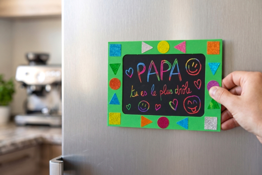 magnetic-frame-fathers-day-diy-kids - Mother's Day Crafts - 10doigts.fr