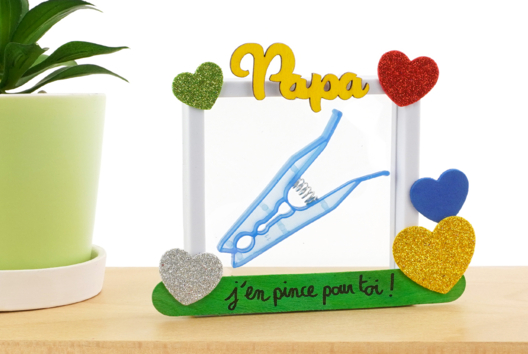 marco papá, estoy locamente enamorado de ti - Manualidades día del padre - 10doigts.fr - 2