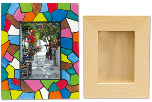 Stained Glass Frame - 0 - Craft Activities Painting: Creations for All Ages and All Desires - 10doigts.com - Craft Activities Painting: Creations for All Ages and All Desires - 10doigts.fr