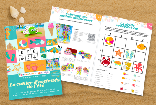 Cuaderno de actividades de vacaciones - Actividades manuales Verano - 10doigts.fr