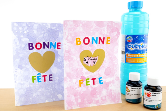 Bubble Painting Card "Happy Celebration" - 3 - Mother's Day Crafts - 10doigts.com - Mother's Day Crafts - 10doigts.fr - 2