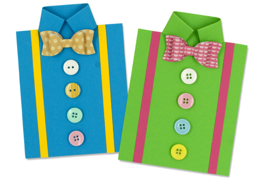 tarjeta de camisa fácil día del padre - Manualidades día del padre - 10doigts.fr