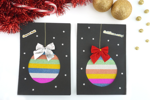 Christmas Bauble Greeting Card - 1 - Handmade Christmas Card Activities - 10doigts.com - Handmade Christmas Card Activities - 10doigts.fr
