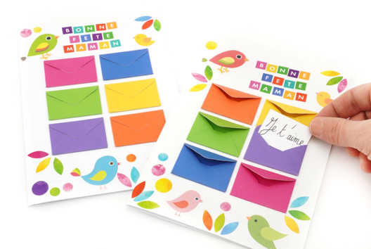 tarjeta idea regalo día de la madre - Manualidades día de la madre - 10doigts.fr - 2