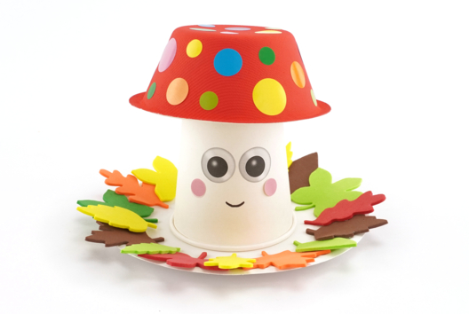 Cup Mushroom - 2 - Autumn Crafts - 10doigts.com - Autumn Crafts - 10doigts.fr - 2