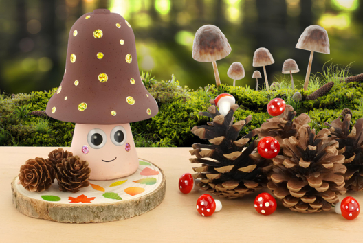 champiñón DIY otoño niños - Actividades manuales Otoño - 10doigts.fr