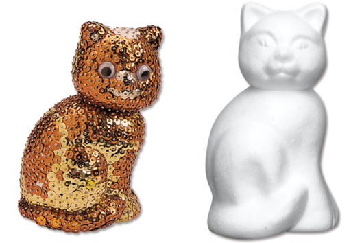 Sparkly Cat - 0 - Craft Activities with Sequins - 10doigts.com - Craft Activities with Sequins - 10doigts.fr