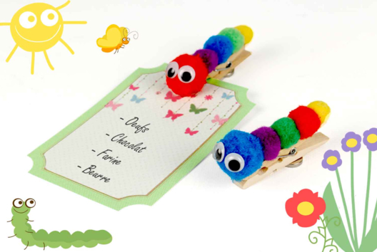 Chenille Memo Clothespin - 1 - Animal Crafts: Our Creative Ideas for Children - 10doigts.com - Animal Crafts: Our Creative Ideas for Children - 10doigts.fr
