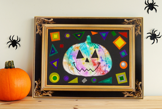 Watercolor Pumpkin Painting - 1 - Halloween Crafts - 10doigts.com - Halloween Crafts - 10doigts.fr