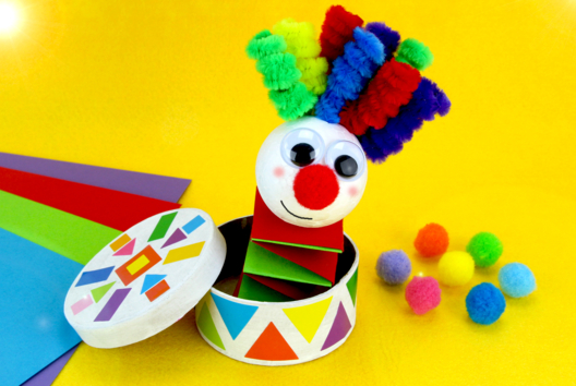 Payaso a muelle actividad infantil carnaval - Actividades manuales Carnaval, Martes de Carnaval - 10doigts.fr