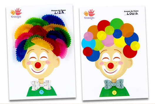 actividad imprimible payaso niño carnaval - Actividades manuales Carnaval, Martes de Carnaval - 10doigts.fr