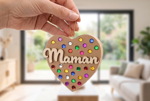 cœur fête des mères cadeau enfants - Mother's Day Crafts - 10doigts.fr - 2