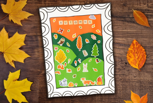 collage otoño actividad niño - Manualidades otoñales - 10doigts.fr
