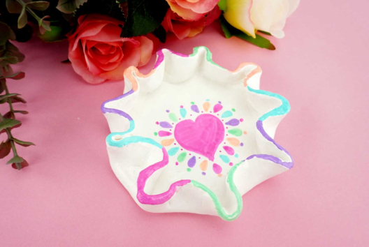 cuencos de pasta blanca - Actividades manuales de modelado - 10doigts.fr